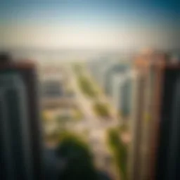 Aerial view of Mohammed Bin Zayed area showcasing residential buildings