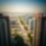 Aerial View of Mohammed Bin Zayed Area Aerial view of Mohammed Bin Zayed area showcasing residential buildings