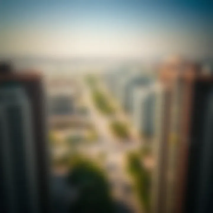 Aerial View of Mohammed Bin Zayed Area Aerial view of Mohammed Bin Zayed area showcasing residential buildings