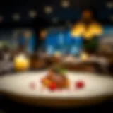 Exquisite dish presentation at a luxury restaurant in Dubai