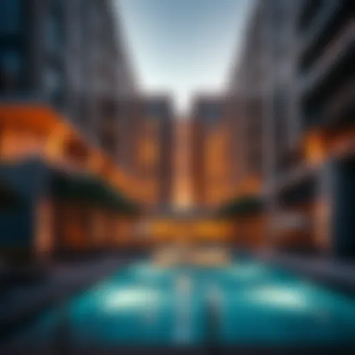 Stunning exterior view of Icon Deluxe Hotel Apartments showcasing modern architecture