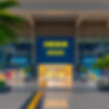 IKEA Entrance at Mall of Emirates Exterior view of IKEA's entrance within the Mall of Emirates