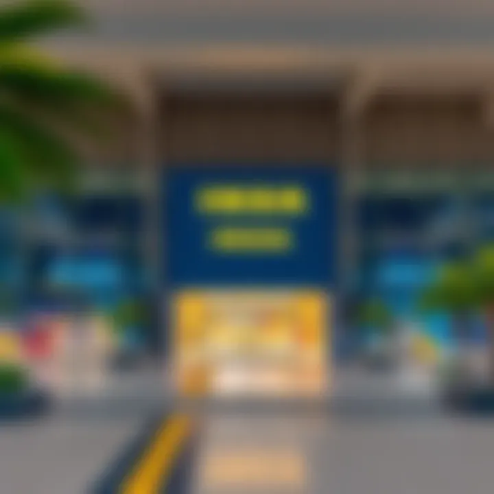 IKEA Entrance at Mall of Emirates Exterior view of IKEA's entrance within the Mall of Emirates