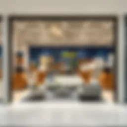 Interior view showcasing IKEA's modern furniture arrangements