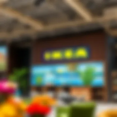 Eco-Friendly Product Displays at IKEA Sustainable product displays highlighting eco-friendly materials