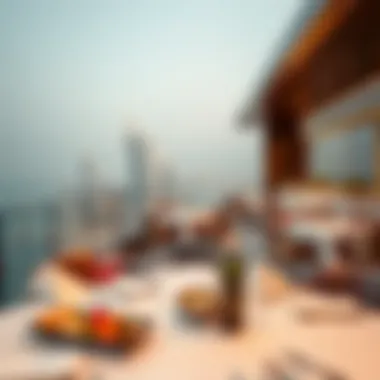 Panoramic View of Jumeirah Beach Residence Dining A panoramic view of Jumeirah Beach Residence culinary scene