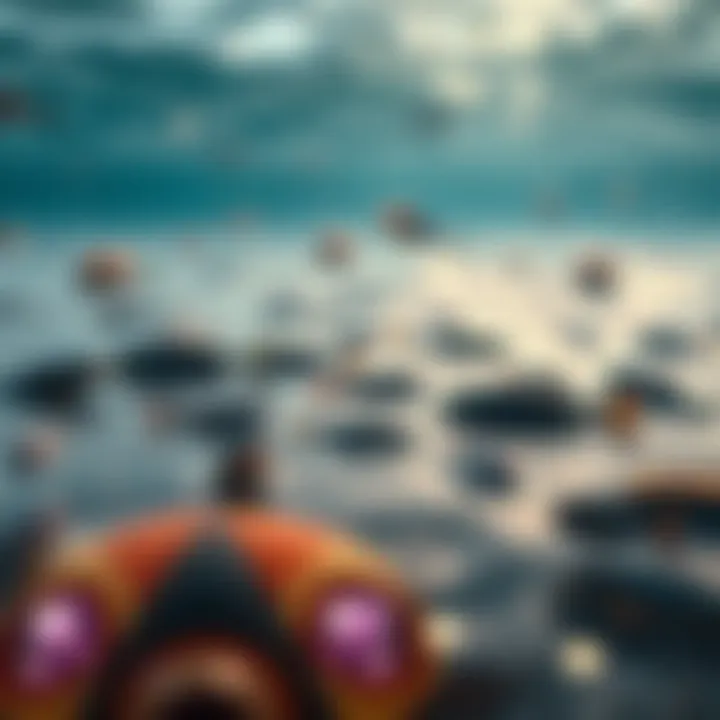 Diverse marine life in the waters of Jumeirah
