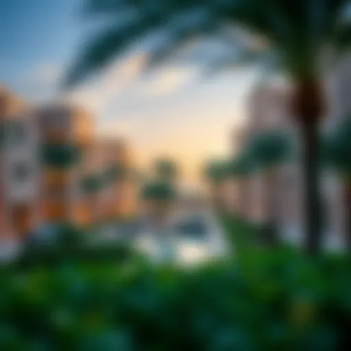 Stunning view of Jumeirah Parks showcasing architectural elegance