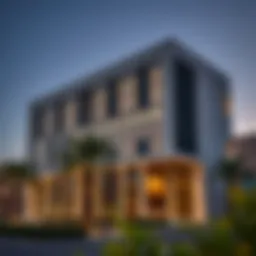 Luxhabitat Dubai office exterior showcasing modern architecture