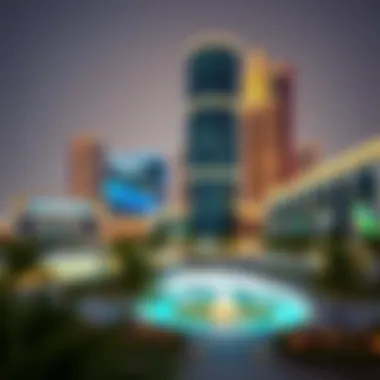 Commercial Growth in Madinat Zayed Modern architectural structures representing commercial growth