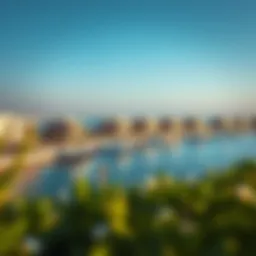 Panoramic view of Marsa Bateen showcasing luxury waterfront properties