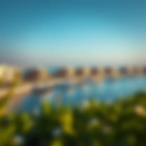 Panoramic view of Marsa Bateen showcasing luxury waterfront properties