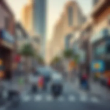 Thriving Commercial Areas: Opportunities in Emirati Real Estate A vibrant commercial district bustling with activity