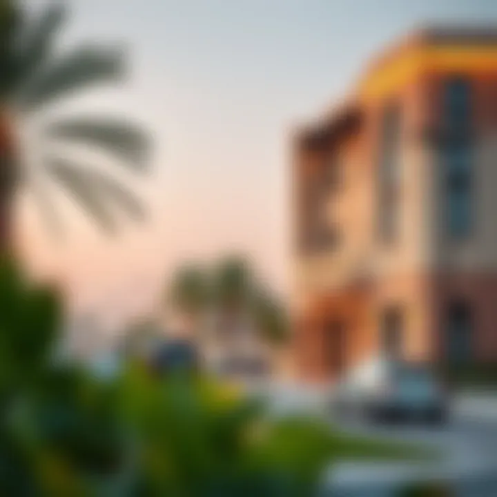 Dubai Real Estate and Family Living Scenic view of Dubai's real estate showcasing family-friendly environments