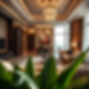 Luxurious interiors of a Q Gardens Loft apartment highlighting elegance