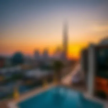 UAE Skyline at Sunset A picturesque view of the UAE skyline during sunset