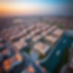 Aerial view of Rawdat Al-Twar showcasing its development