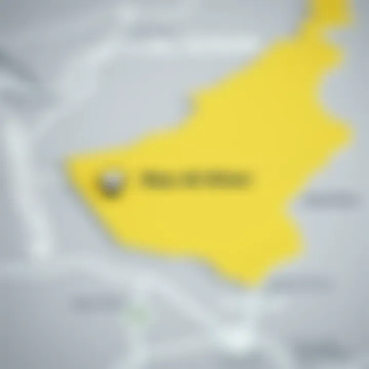 Strategic Location Map of Ras Al Khor Map highlighting Ras Al Khor and its proximity to major transport links