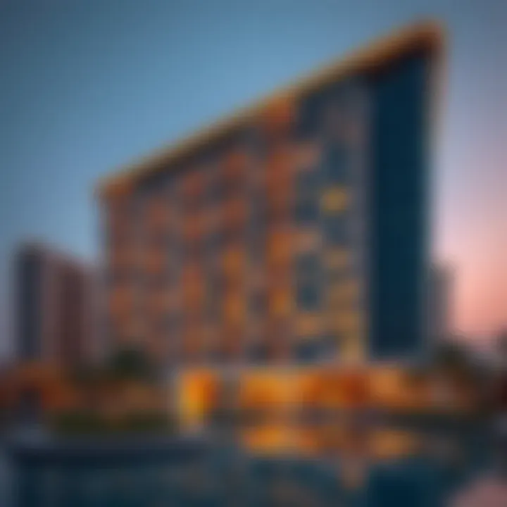 Modern architecture of The Ritz-Carlton Residence building