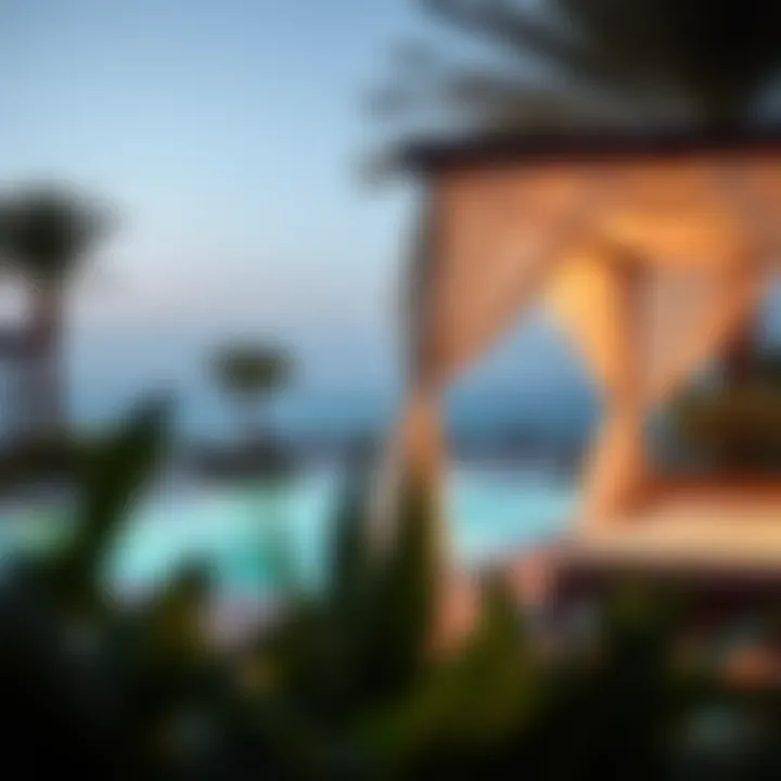 Private Cabana Escape Stunning view of a private cabana at a Dubai resort