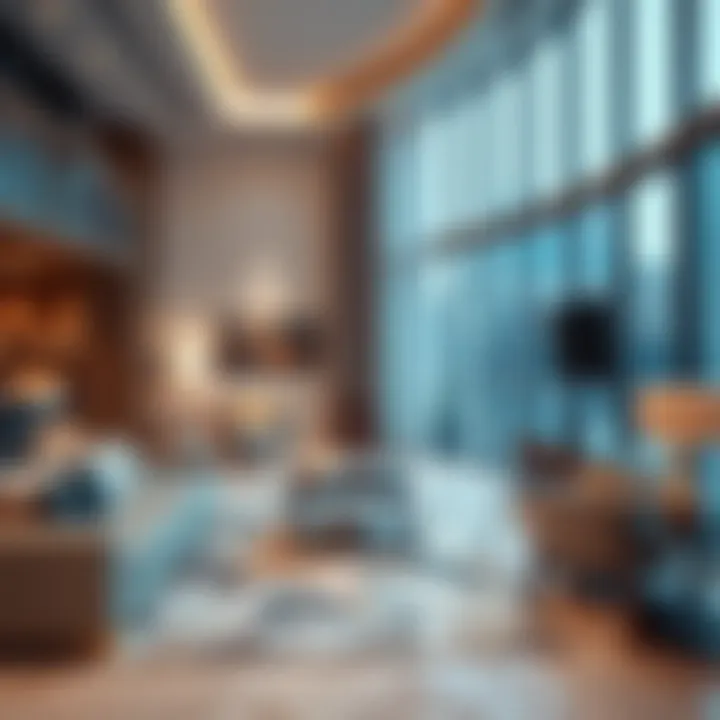 Luxurious living space at Savoy Suites Dubai