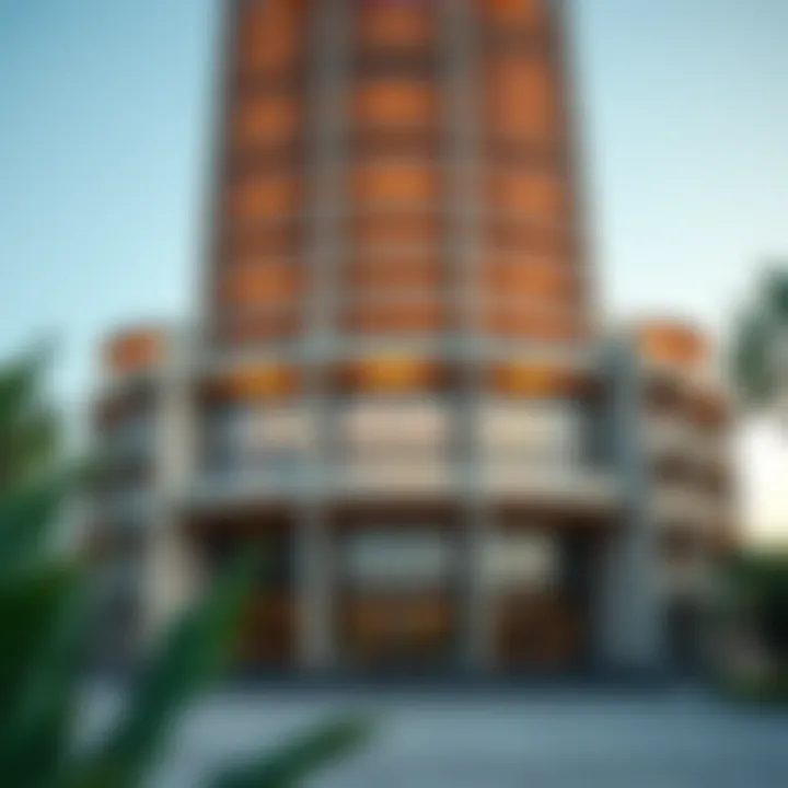 Architectural Marvel of Tamani Art Tower Exterior view of Tamani Art Tower showcasing its architectural design