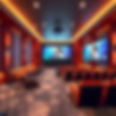 Luxurious cinema interior at The Beach, JBR with state-of-the-art technology