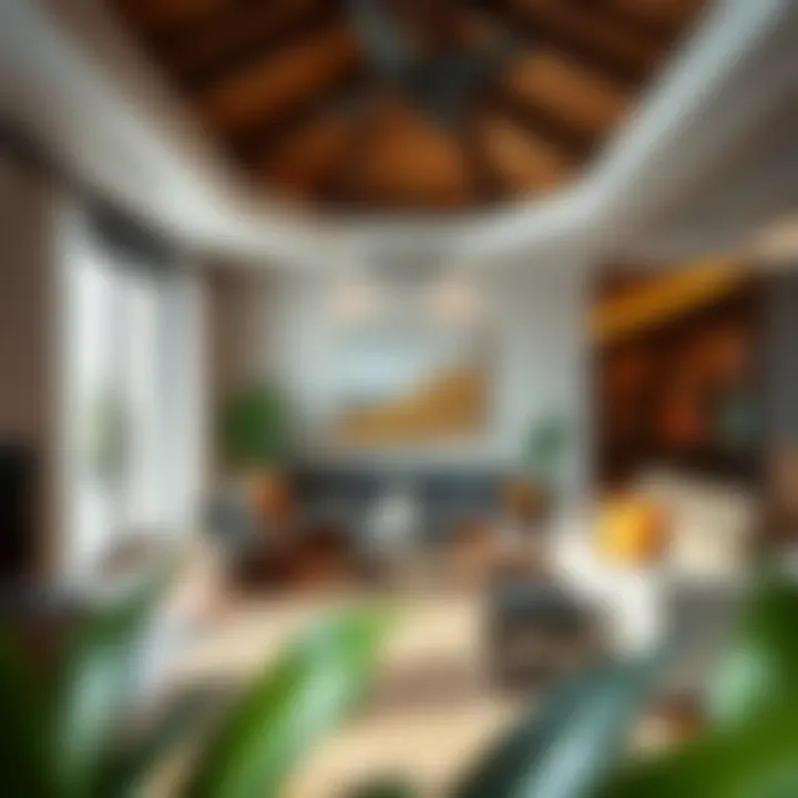 Interior design highlighting traditional Bosnian elements and modern aesthetics