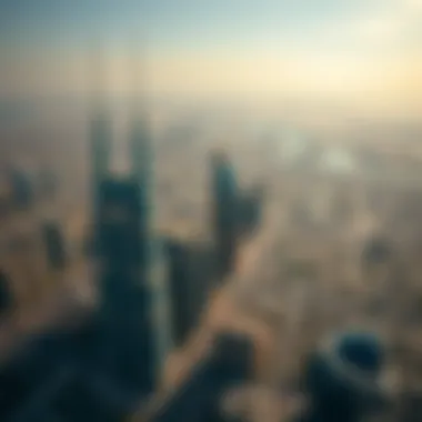Dubai Urban Landscape Aerial view of Dubai showcasing urban development