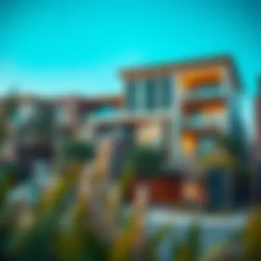 Trendy neighborhood in Dubai featuring high-end real estate