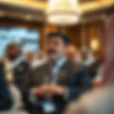 Abdullah Al Saffar at a real estate conference