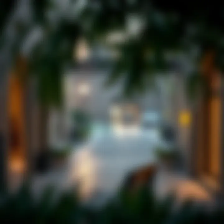 Morning Serenity: A Quiet Corner in Al Seef A peaceful corner of Al Seef during the early morning, perfect for quiet reflection.