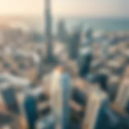 Aerial view of Dubai's skyline showcasing modern buildings