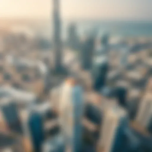 Aerial view of Dubai's skyline showcasing modern buildings