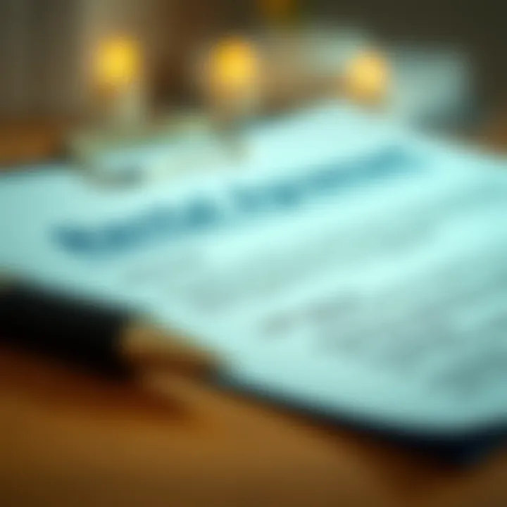 Close-up of a rental agreement document with a pen