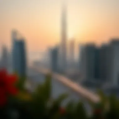 Skyline of Dubai representing real estate market