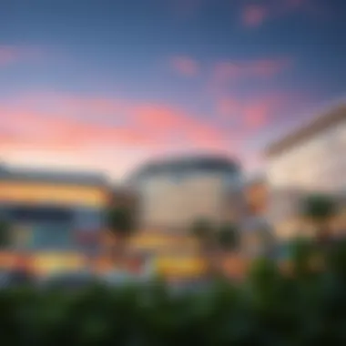 Architectural rendering of Reem Mall highlighting innovative design