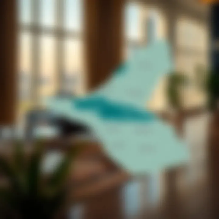 Regional Rental Variations in Dubai Map showcasing regional rental variations across Dubai