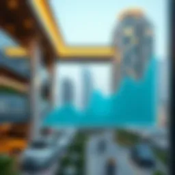 A graphical representation of rental index trends in Dubai