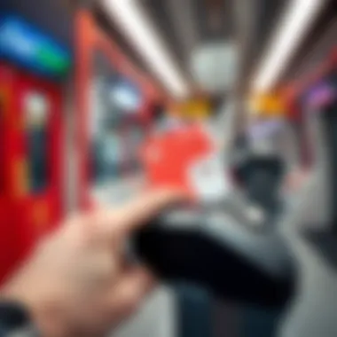 Using the RTA Card on Public Transport Close-up of RTA Card being tapped on a public transport reader