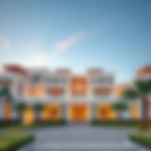 Architectural Excellence of Villanova Dubai Stunning architectural view of Villanova Dubai